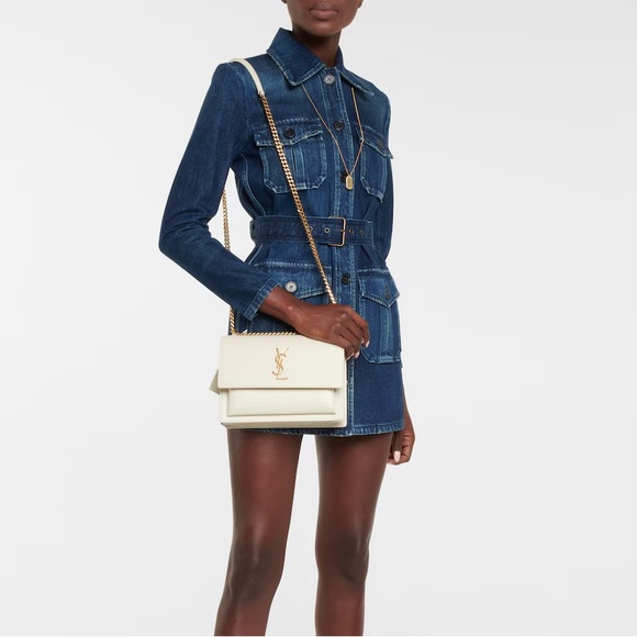 YSL SUNSET MEDIUM IN SMOOTH LEATHER - Picture 9 of 16